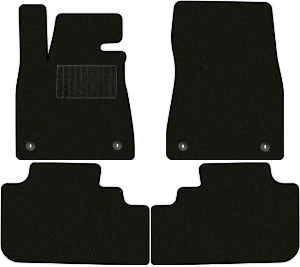 Коврики текстильные "Комфорт" для Lexus RX450h IV (suv, гибрид / GYL25) 2015 - 2019, черные, 4шт.