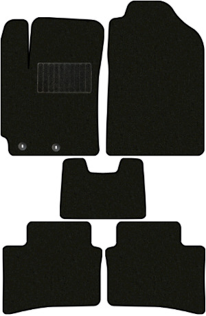 Коврики текстильные "Классик" для Kia Rio IV (седан / FB) 2020 - Н.В., черные, 5шт.