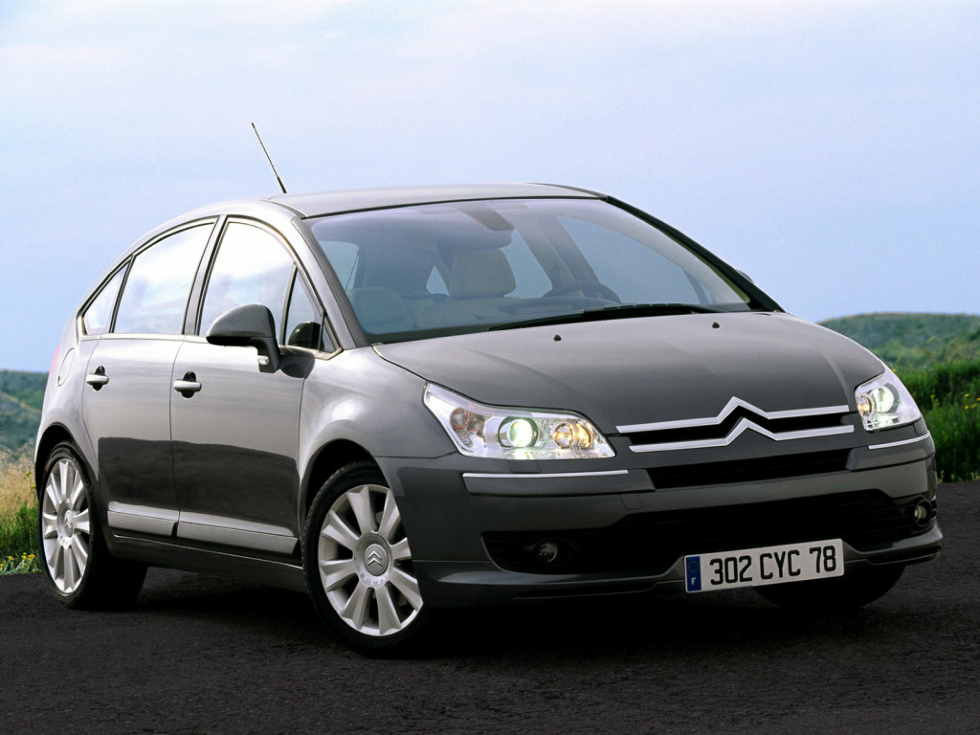 Коврики ЭВА "EVA ромб" для Citroen C4 I (хэтчбэк / LC) 2004 - 2008, черные, 4шт.