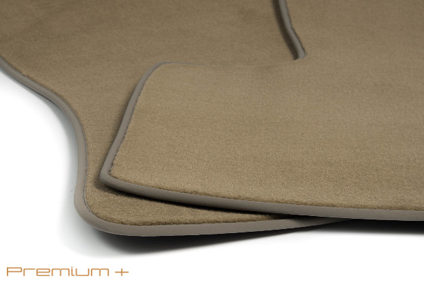 Коврики текстильные "Премиум+" для Lexus GS460 (седан / S190) 2008 - 2012, бежевые, 2шт.