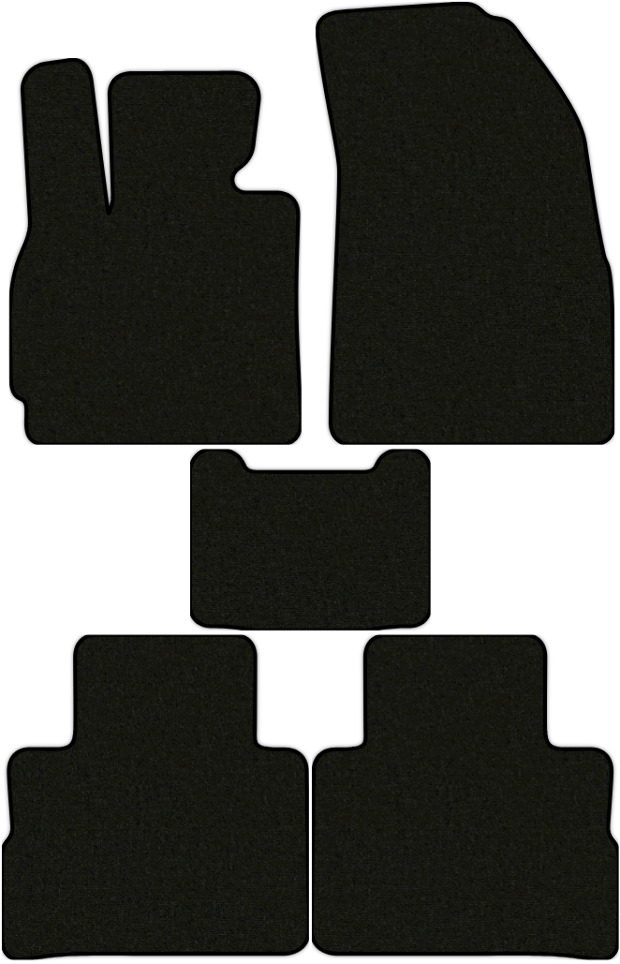 Коврики текстильные "Комфорт" для EXEED RX I (suv / SUV) 2022 - Н.В., черные, 5шт.