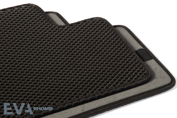 Коврики ЭВА "EVA ромб" для Chery Tiggo 8 Pro I (suv  5 мест / SUV) 2021 - Н.В., черные, 3шт.