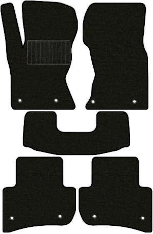 Коврики текстильные "Стандарт" для Land Rover Range Rover Velar (suv / L560) 2017 - Н.В., черные, 5шт.